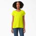 Dickies Women's Cooling Short Sleeve Pocket T-Shirt - Bright Yellow Size XS (SSF400)