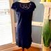 Jessica Simpson Dresses | New With Tags Jessica Simpson Navy Lace And Ruffle Dress Nwt | Color: Blue | Size: 8