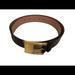 Michael Kors Accessories | Michael Kors Chocolate Belt With Gold Buckle Large | Color: Brown | Size: Large