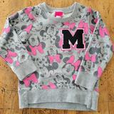 Disney Shirts & Tops | Disney Minnie Mouse Pink And Gray Sweatshirt Kids Size 3 | Color: Gray/Pink | Size: 3tg