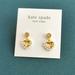 Kate Spade Jewelry | Kate Spade Shining Spade Pearl Gold Drop Earrings New $58 | Color: Gold | Size: Os