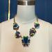 J. Crew Jewelry | J. Crew Statement Necklace | Color: Blue/Brown | Size: Os