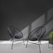 Corrigan Studio® Bellinda 4-Piece Patio Chair Wicker/Rattan in Black | 33.86 H x 28.74 W x 32.28 D in | Wayfair 799F2A703E6D40729B1C812053D9914D