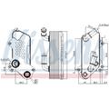 NISSENS Ölkühler, Motoröl mit Dichtungen für CADILLAC VAUXHALL SAAB OPEL 650011 55565996 91126