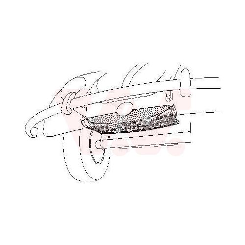 VAN WEZEL Reserveradwanne Vorne (5801.67) für VW Käfer | Reserveradaufnahme