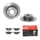 BREMBO Bremsensatz-Hinterachse COATED DISC LINE / STANDARD Bremsensatz, Scheibenbremse hinten rechts links voll 290mm für BMW 34206873094 34206873093