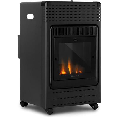 Andora Flame Gasheizofen Gasheizer Feuerschein bis 3,4kW - Schwarz - Blumfeldt