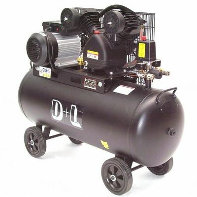 Apex - Druckluft Kompressor Kolbenkompressor 44315 V-Zylinder Kessel 100 Liter 10 bar Image
