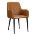 Aurelle Home Eco-Leather Diamond-Tufted Dining Chair (Set of 2)