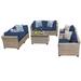 Monterey 7 Piece Outdoor Wicker Patio Furniture Set