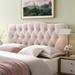 Carson Carrington Labbetorp Queen Diamond Tufted Velvet Headboard