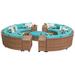 Laguna 11 Piece Outdoor Wicker Patio Furniture Set 11b