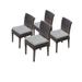 4 Belle Armless Dining Chairs