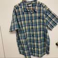 Columbia Shirts | Columbia Mens Plaid Button Shirt Size Xxl. | Color: Black | Size: Xxl