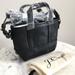 J. Crew Bags | J. Crew Leather Mini Montauk Tote Handbag | Color: Black | Size: 8”W X 5 1/2”H X 2 3/4”D