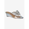 Women's Harita Wedge by J. Renee in Clear Silver (Size 9 1/2 M)