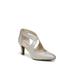 Wide Width Women's Giovanna 2 Pump by LifeStride in Platino (Size 7 W)