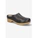 Women's Motto Clog Mule by Bella Vita in Black Leather (Size 8 1/2 M)