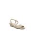 Wide Width Women's Yasmine Wedge Sandal by LifeStride in Tender Taupe (Size 8 W)