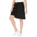 Plus Size Women's Knit Cargo Skort by Woman Within in Black (Size 3X)