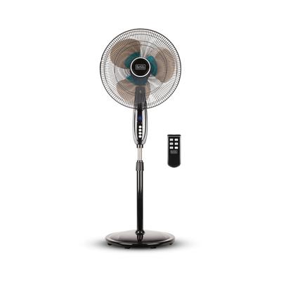 Black & Decker 16" Dual Blade Stand Fan with Remote - Black