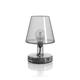 Lampe à poser led rechargeable h25cm gris