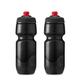 Polar Bottle Breakaway Wave Lightweight Bike Water Bottle 2-Pack - BPA-Free, Cycling & Sports Squeeze Bottle (24 oz, Charcoal & Black)