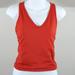 J. Crew Tops | J. Crew Athletic Top Tangerine Workout Exercise Running Sz L | Color: Gray/Orange | Size: L