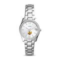 Women's Fossil Silver Rowan Profs Scarlette Mini Three-Hand Date Watch