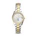 Women's Fossil Silver Macalester Scots Scarlette Mini Two-Tone Stainless Steel Watch