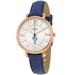 Women's Fossil Navy Notre Dame of Maryland Gators Jacqueline Leather Watch