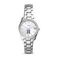 Women's Fossil Silver Hamilton Continentals Scarlette Mini Three-Hand Date Watch