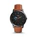 Fossil Black St. Mary's University Rattlers The Minimalist Slim Light Brown Leather Watch