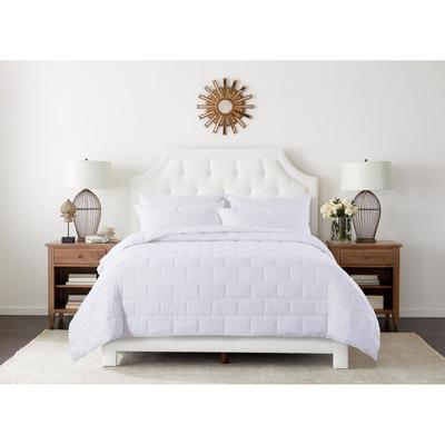 Subway Tile Stitch Down Alternative Blanket by St. James Home in White (Size TWIN)
