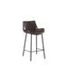 17 Stories 26" Counter Stool Upholstered/Leather/Metal/Faux leather in Brown | 36 H x 18 W x 20 D in | Wayfair D1991095866F433DAFB52B19BD39B6C0