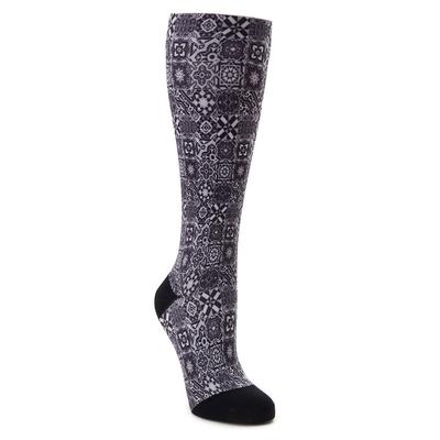 Alegria Women's Compression Socks Size M Black/Whi...