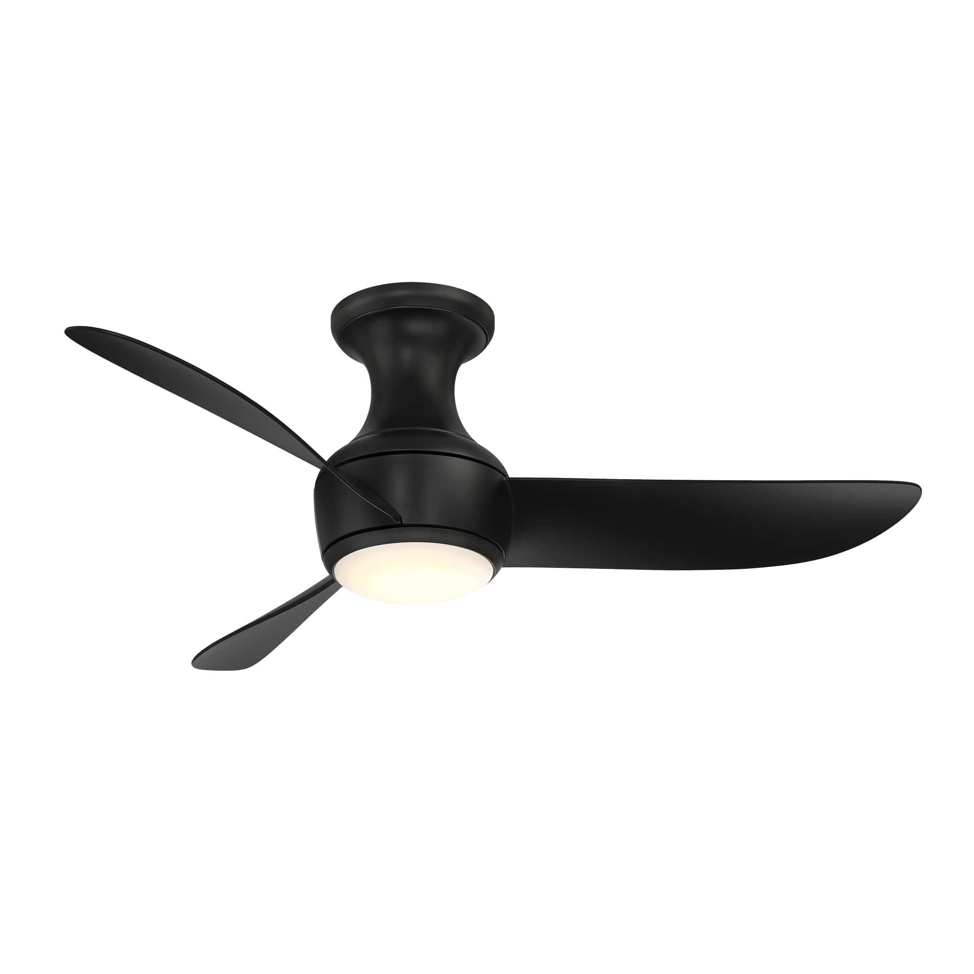 Modern Forms Corona Outdoor Rated 44 Inch Flush Mount Fan with Light Kit - FH-W2203-44L-27-MB