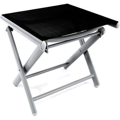 Alu Fußhocker klappbar Silbergrau/Schwarz-DMC5001S Image