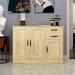 Wood Buffet Sideboard with 2 doors and 1 Storage and 2drawers