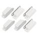 Cupboard Cabinet Closet Door Magnetic Latch Catch 46mm Length 6pcs - White+Silver