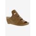 Wide Width Women's Whit Wedge Sandal by Bellini in Natural Smooth (Size 9 1/2 W)