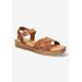 Wide Width Women's Car-Italy Sandal by Bella Vita in Tan Suede Leather (Size 8 W)