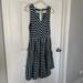 Anthropologie Dresses | Anthropologie Saturday Sunday Striped V Neck Dress | Color: Blue/Green | Size: Xs