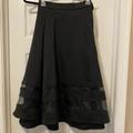 Torrid Skirts | Bnwt- Torrid Black W/ Sheer Bottom Detail Skirt Size 12 | Color: Black | Size: 12
