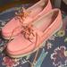 J. Crew Shoes | Jcrew Bright Coral Women’s Boat Shoe | Color: Pink | Size: 10