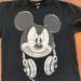 Disney Shirts | Disney Mickey Mouse Headphones Men's Size Xl T Shirt Black Cotton Tshirt | Color: Black/White | Size: Xl