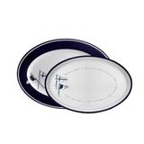 Welcome On Board Oval Serving Platters - 2-Pc. Set - Marine Business 27009