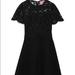 Kate Spade Dresses | Kate Spade Rose Lace Bodice Ponte Dress Nwt Size 6 | Color: Black | Size: 6