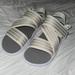 Adidas Shoes | Adidas Velcro Strap On Sandals 90s Style | Color: Cream/Tan | Size: 9