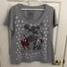 Disney Tops | Disney Mickey & Mini Mouse Tee Shirt Top Sz Xl | Color: Gray/Red | Size: Xl